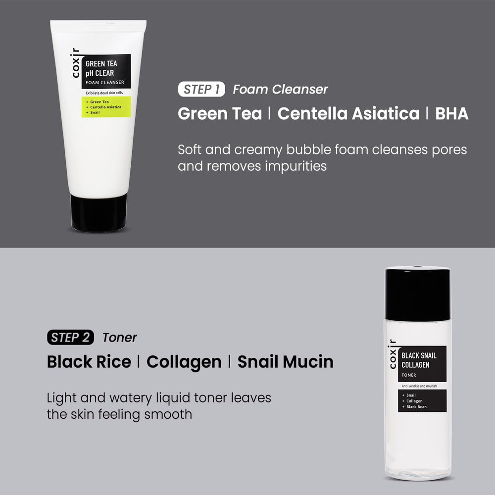coxir hydrating texture closeup: lightweight cream delivering soft, comfortable skin.