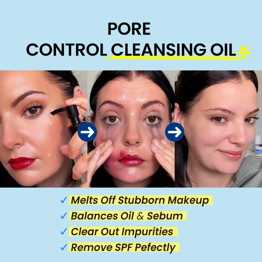 Coxir Ultra Hyaluronic Cleansing Oil emulsifies makeup for easy rinse-off.
