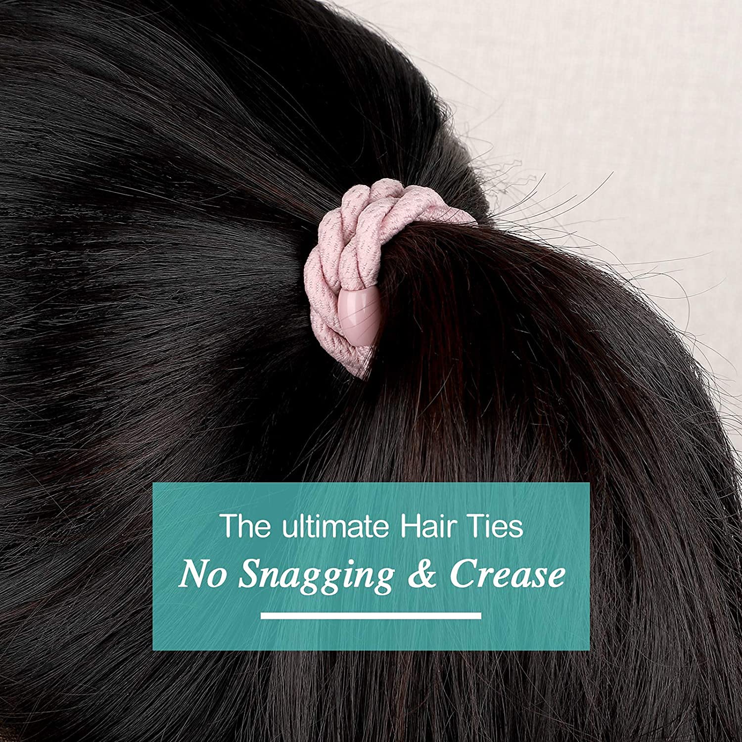 Cozeasy thick-curly-hair-friendly-hair-ties support secure all-day wear.