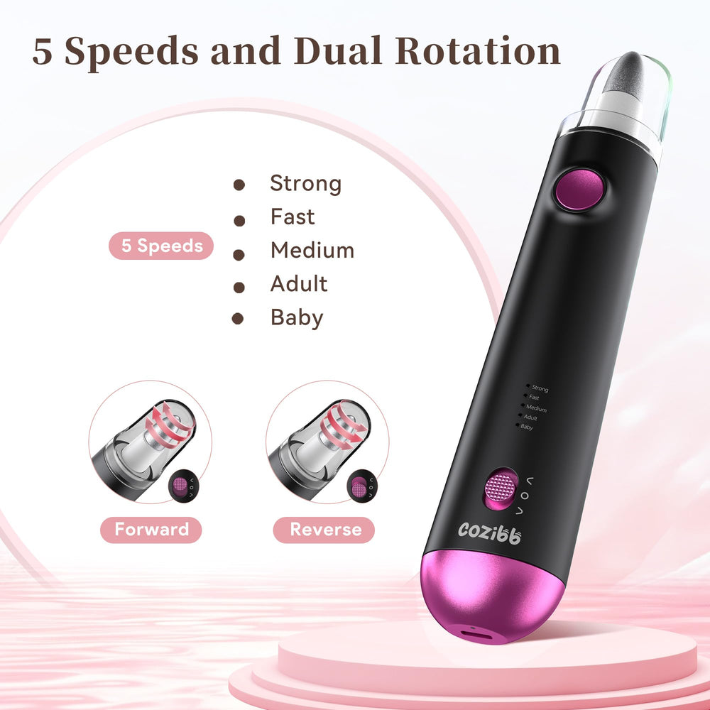 CoziBB 8-in-1 manicure pedicure kit for shaping, trimming and polishing nails.