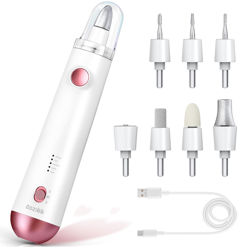 CoziBB electric nail drill with LED light for precise at-home manicures.