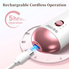 CoziBB electric nail drill charging via USB for cordless use.