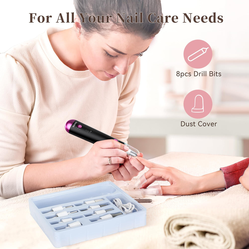 CoziBB LED dust cover protects while you file nails.