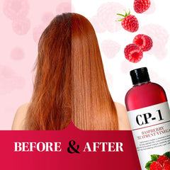 CP-1 Hair vinegar rinse pour-cap demonstrates easy application