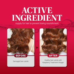 CP-1 Raspberry treatment label closeup highlights natural ingredients for cleansing
