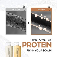 CP-1 set packaging display showcasing premium spa-inspired hair care.