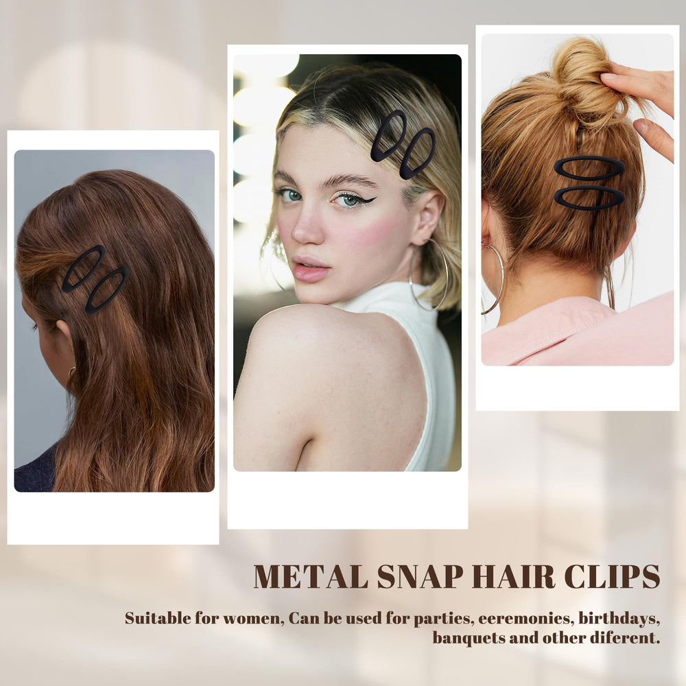 Cptots oval snap clip designed for thin hair provides gentle hold