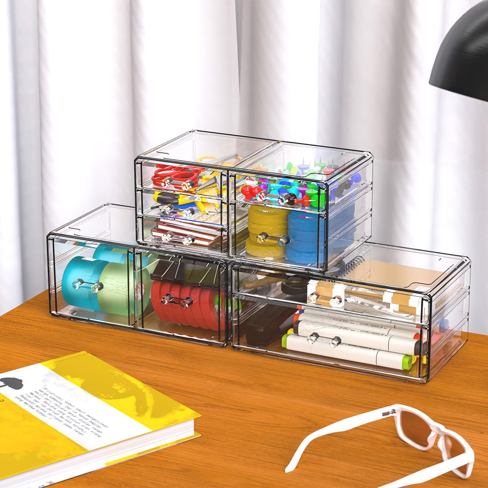 Cq acrylic unit blends minimalist style with durable construction and easy cleaning.