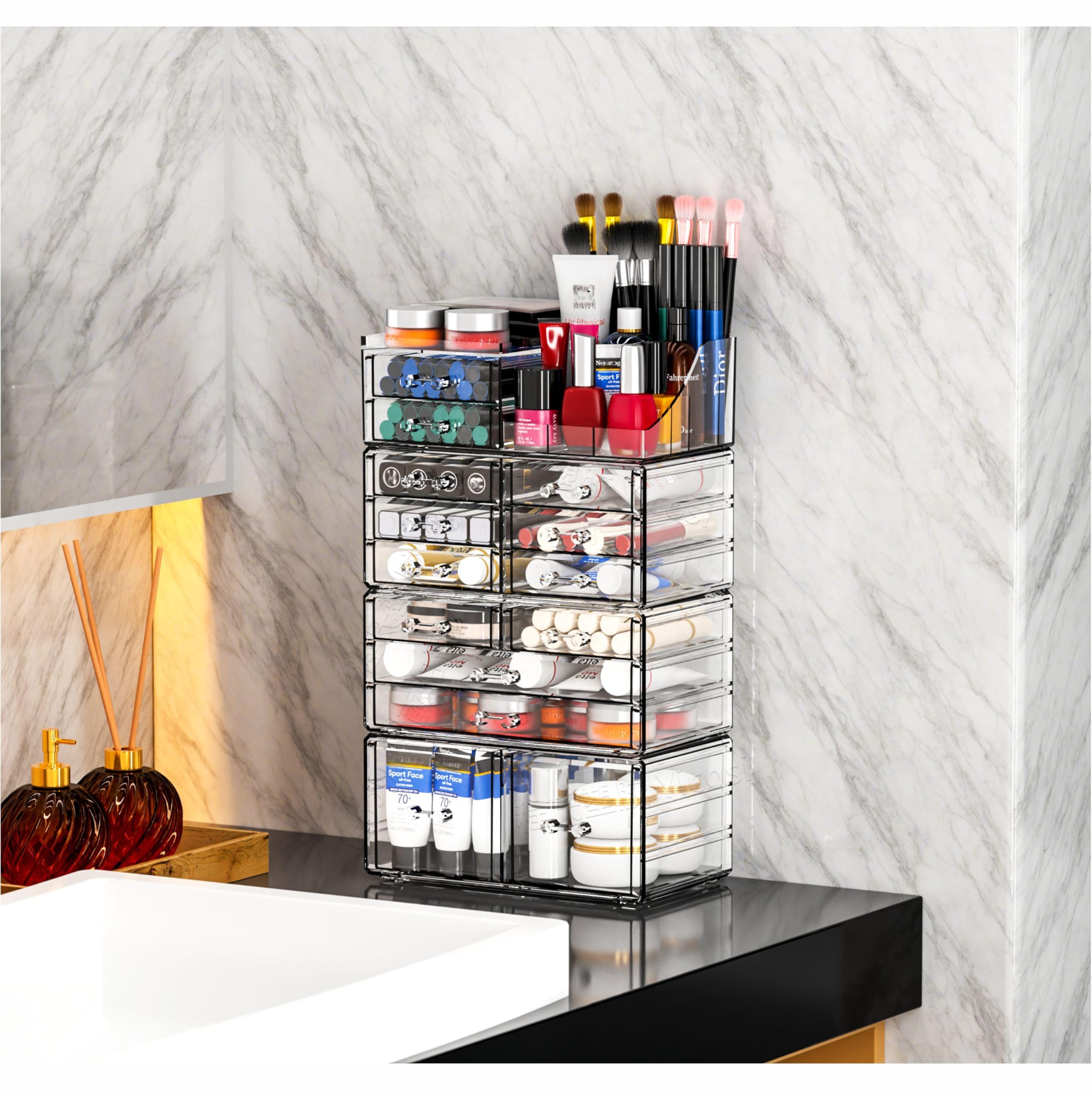Cq acrylic perfect gift for beauty lovers highlights versatile storage benefits