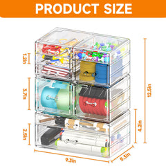 Cq acrylic transparent material keeps contents visible and easy to locate.