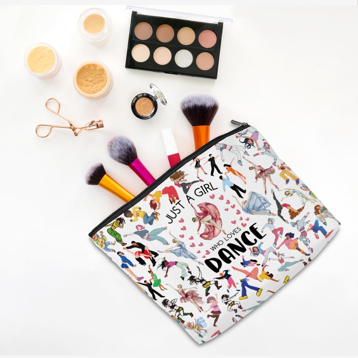 CQM dance makeup bag waterproof coating emphasizes spill protection during travel