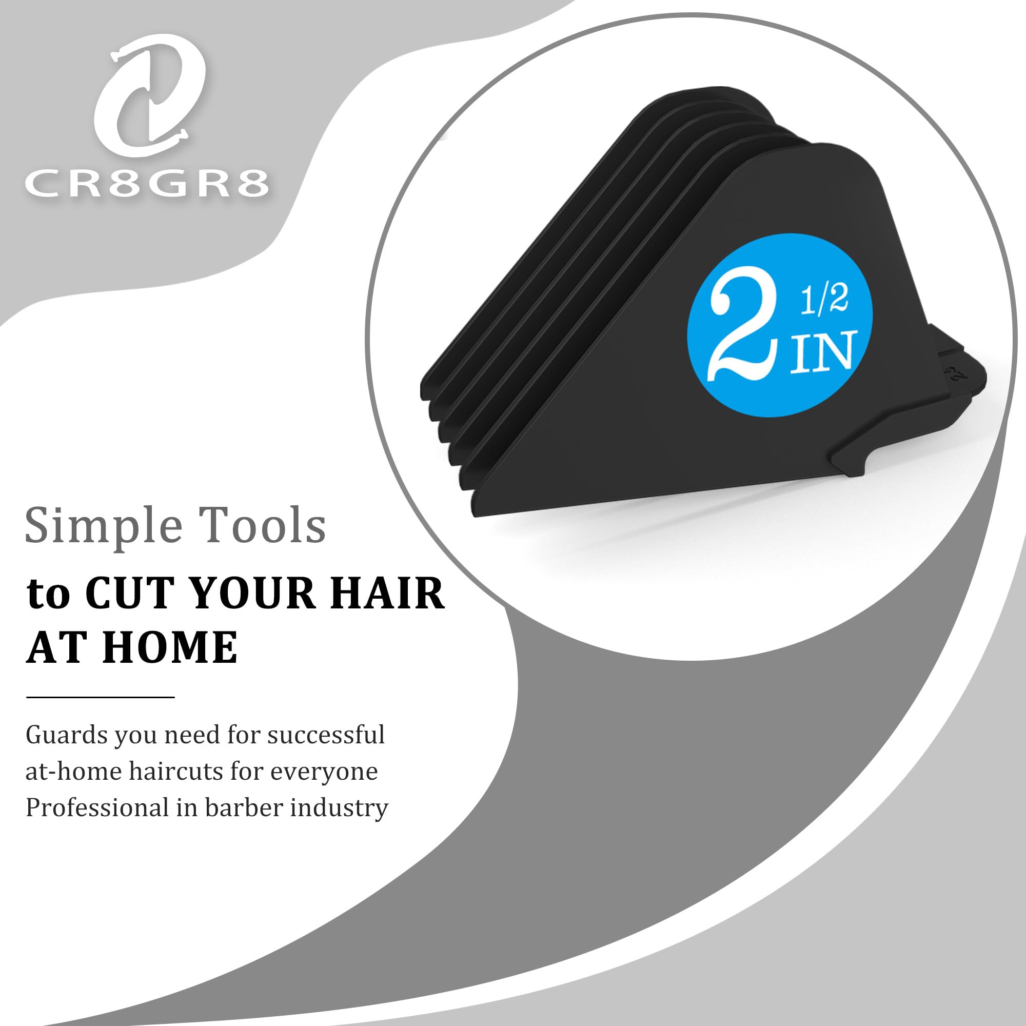 CR8GR8 clipper guard 1.75-inch close-up shows secure clip-in