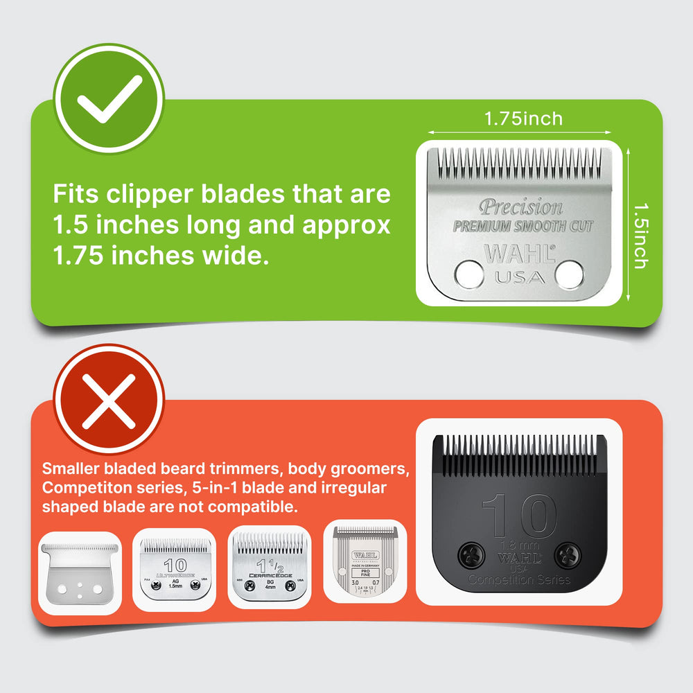 CR8GR8 clipper guard 2-inch close-up emphasizes uniform cuts