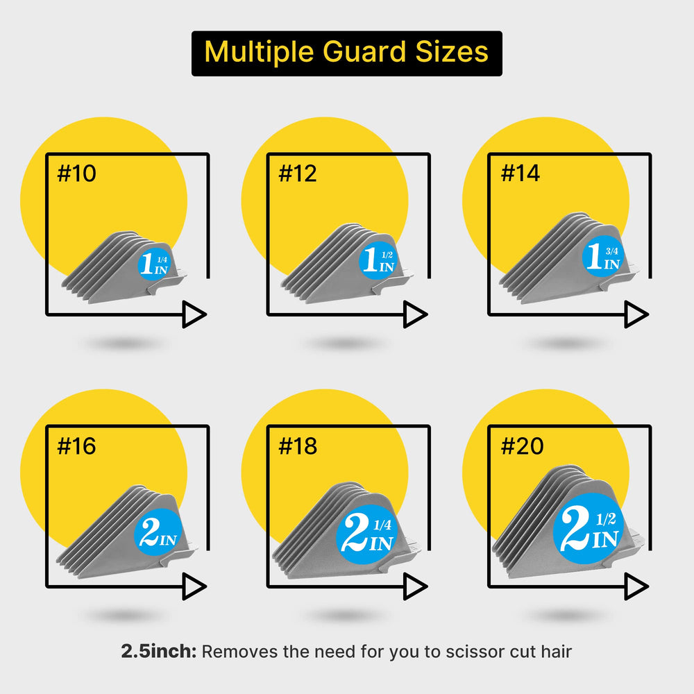 CR8GR8 clipper guards 1.5 inch guard helps balanced trims with clean edges.