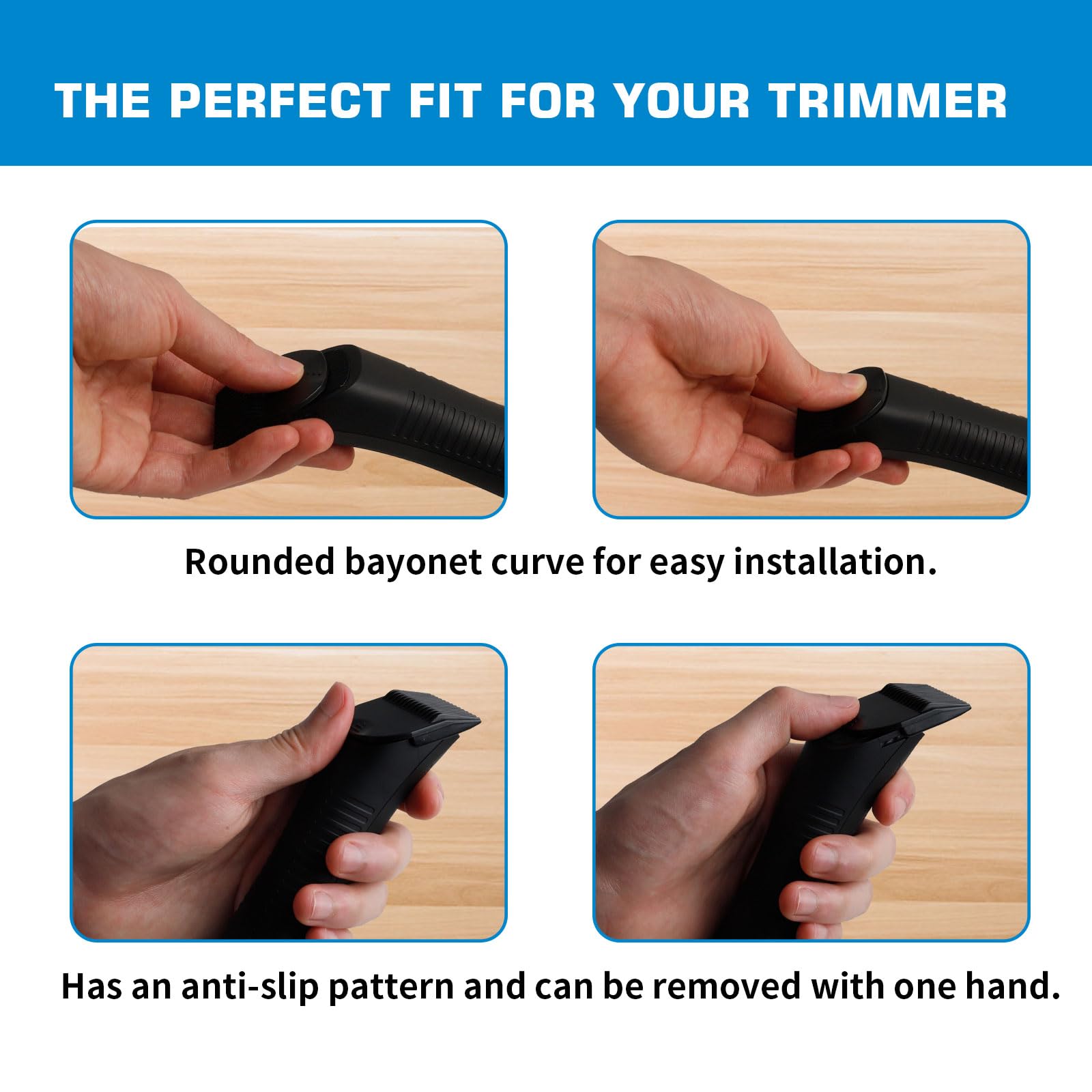 CR8GR8 guard closeup 1/5 inch highlights a comfortable grooming option