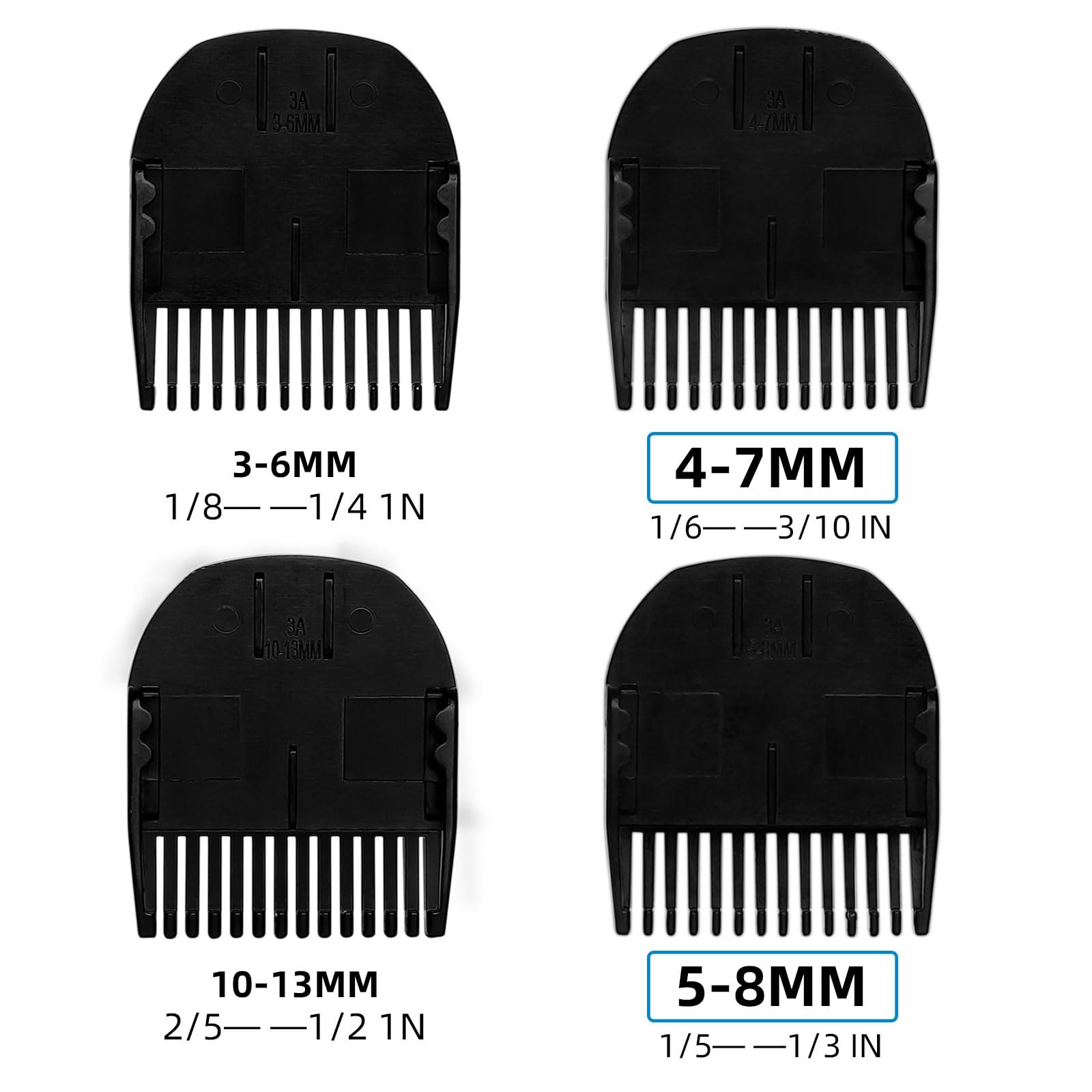 CR8GR8 guard closeup 1/8-1/4 inch range for versatile grooming length options