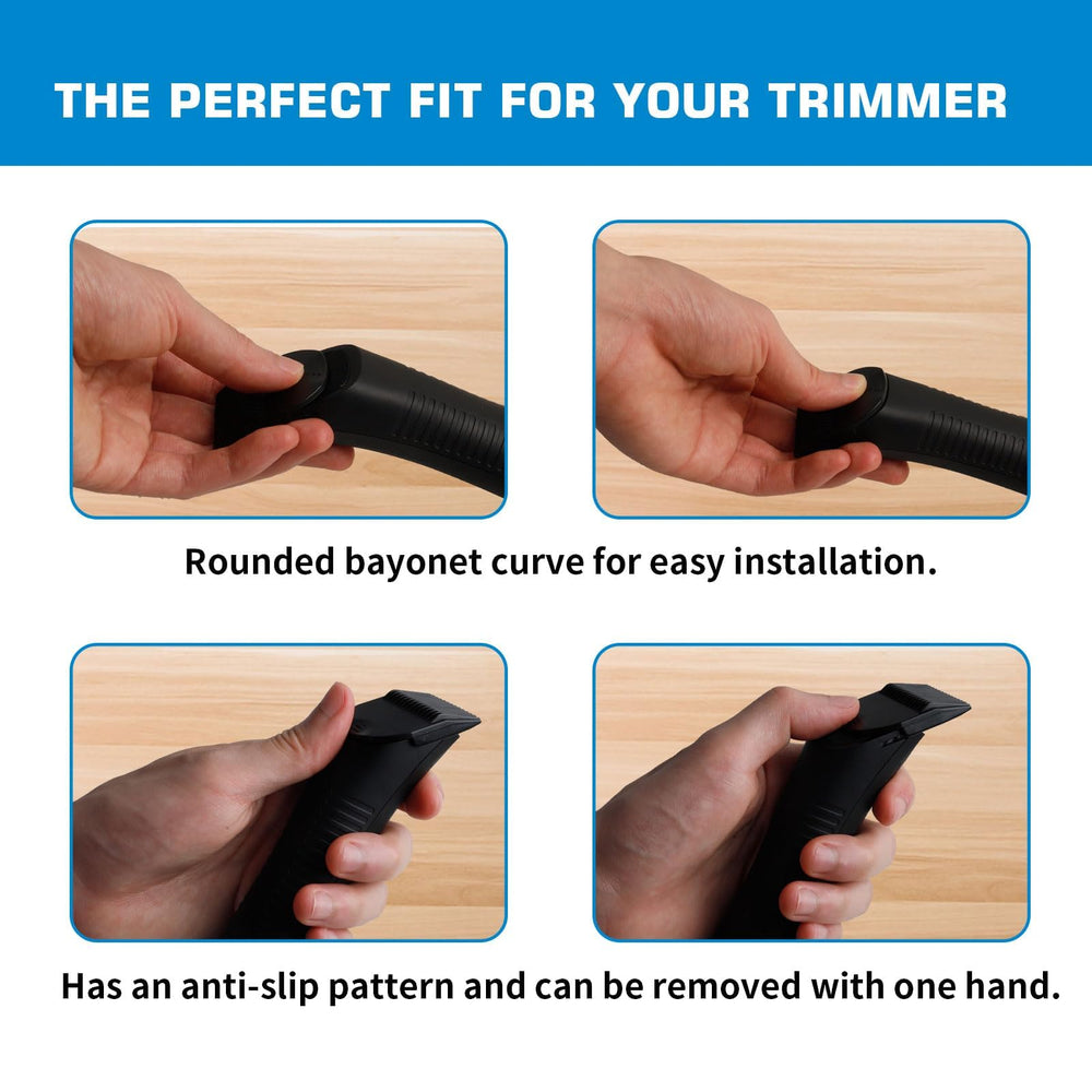 CR8GR8 organizer grooming kit neatly stores four guards for travel and home use.
