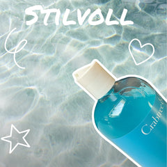 Coastal shower setup featuring Crabtree & Evelyn La Source to evoke sea-air freshness during daily routines.