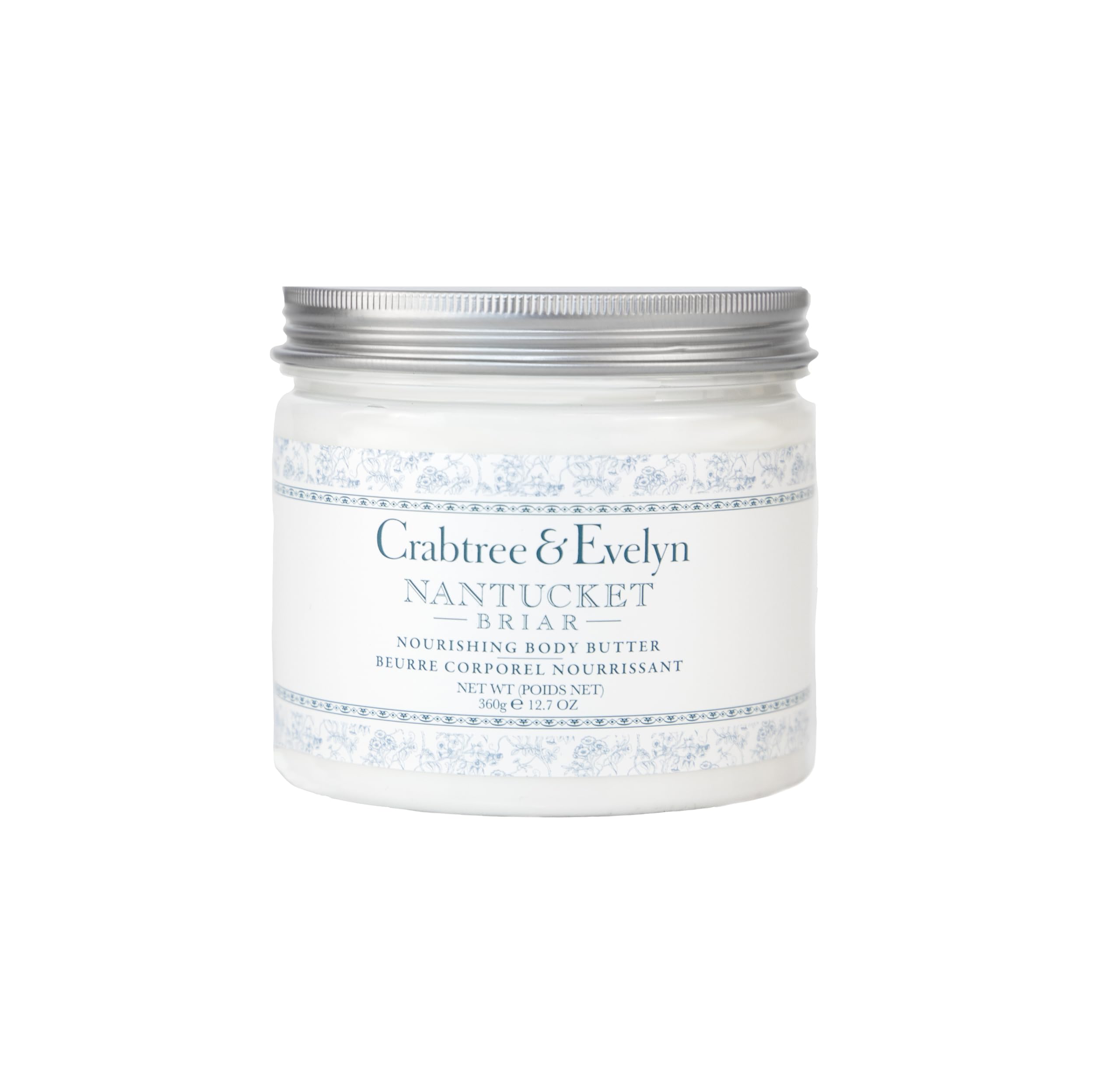 Crabtree & Evelyn Nantucket Briar Body Butter jar delivers rich, non-greasy hydration.