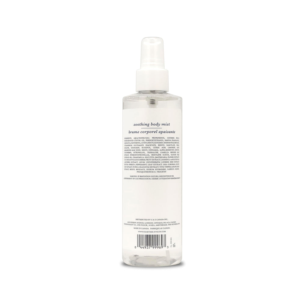 Crabtree and Evelyn Nantucket Briar mist spritzing for a light, long-lasting fragrance.