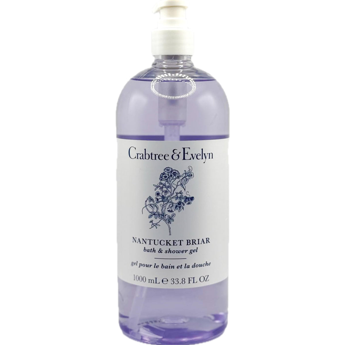 Crabtree & Evelyn Nantucket Briar pump bottle provides easy, controlled dispensing.