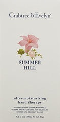 Crabtree & Evelyn Summer Hill hand cream texture swatch showing creamy absorption
