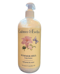 Crabtree & Evelyn Summer Hill lotion bottle for daily moisture and delicate summer fragrance.