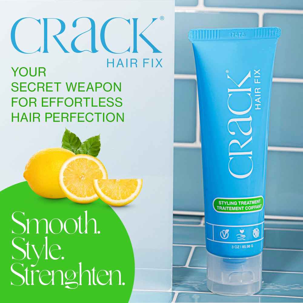Crack Hair Fix heat protection shield during blow-drying and styling