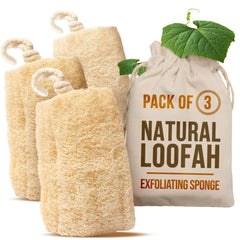 CraftsOfEgypt loofah-pack-3-pack packaging ready for gift-giving and self-care routines.
