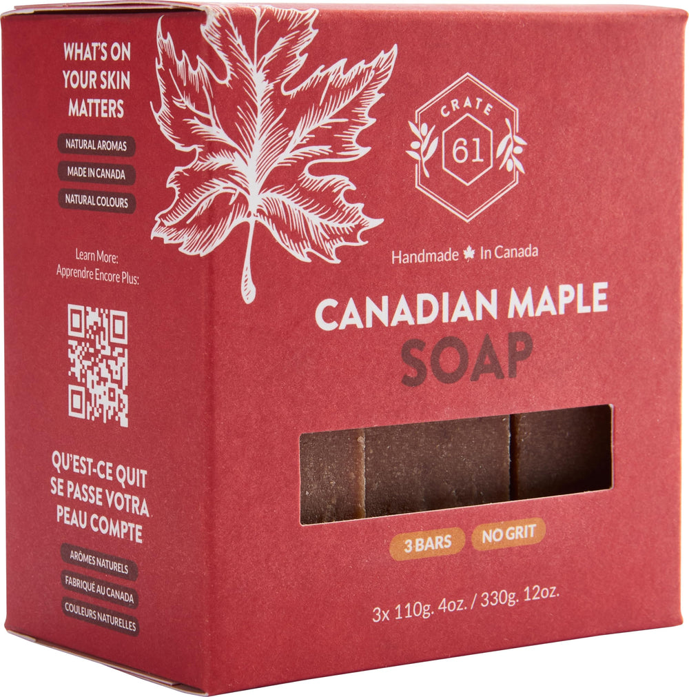 Crate 61 kaolin clay soap demonstrates gentle cleansing with natural colorants.