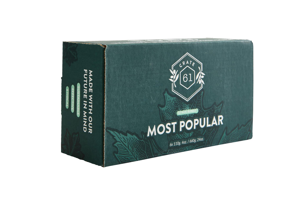 Crate 61 natural botanical fragrances provide spa-like scents during your shower.