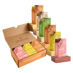 Crate 61 Organics citrus soap bar lathering on skin for refreshing cleanse.