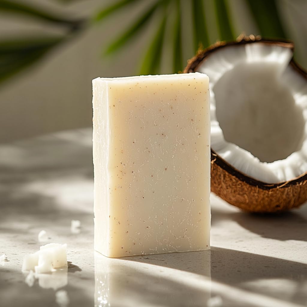 Crate 61 Organics coconut bar soap packaging in kraft paper supports sustainable packaging