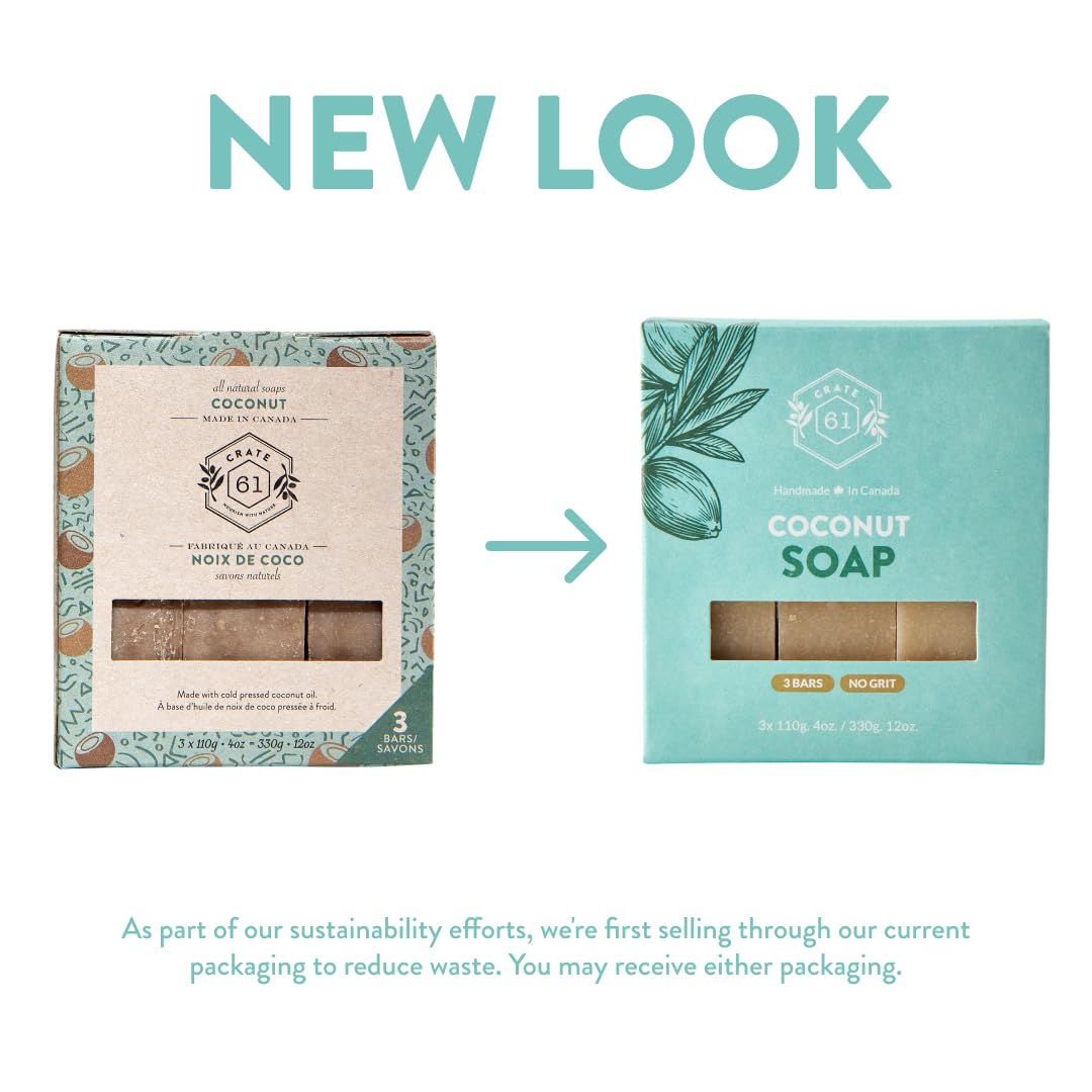 Crate 61 Organics coconut bar soap in shower scene illustrates everyday cleansing