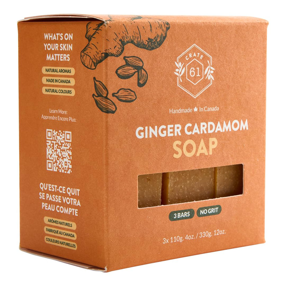 Crate 61 Organics cold process soap preserves natural oils.