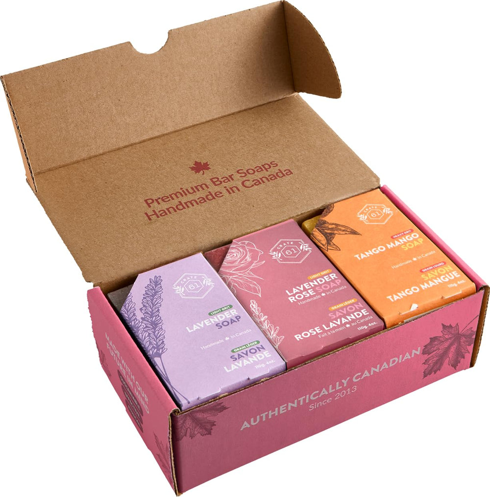 Crate 61 Organics essential-oils infused soap bar for dry skin nourishment