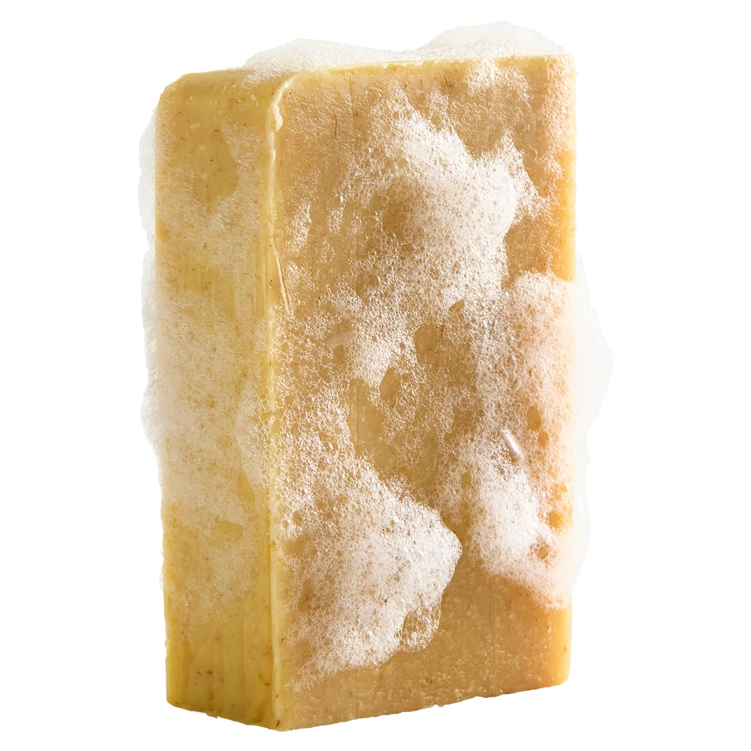 Crate 61 Organics lemongrass bar soap ingredients olive coconut shea avocado oils.