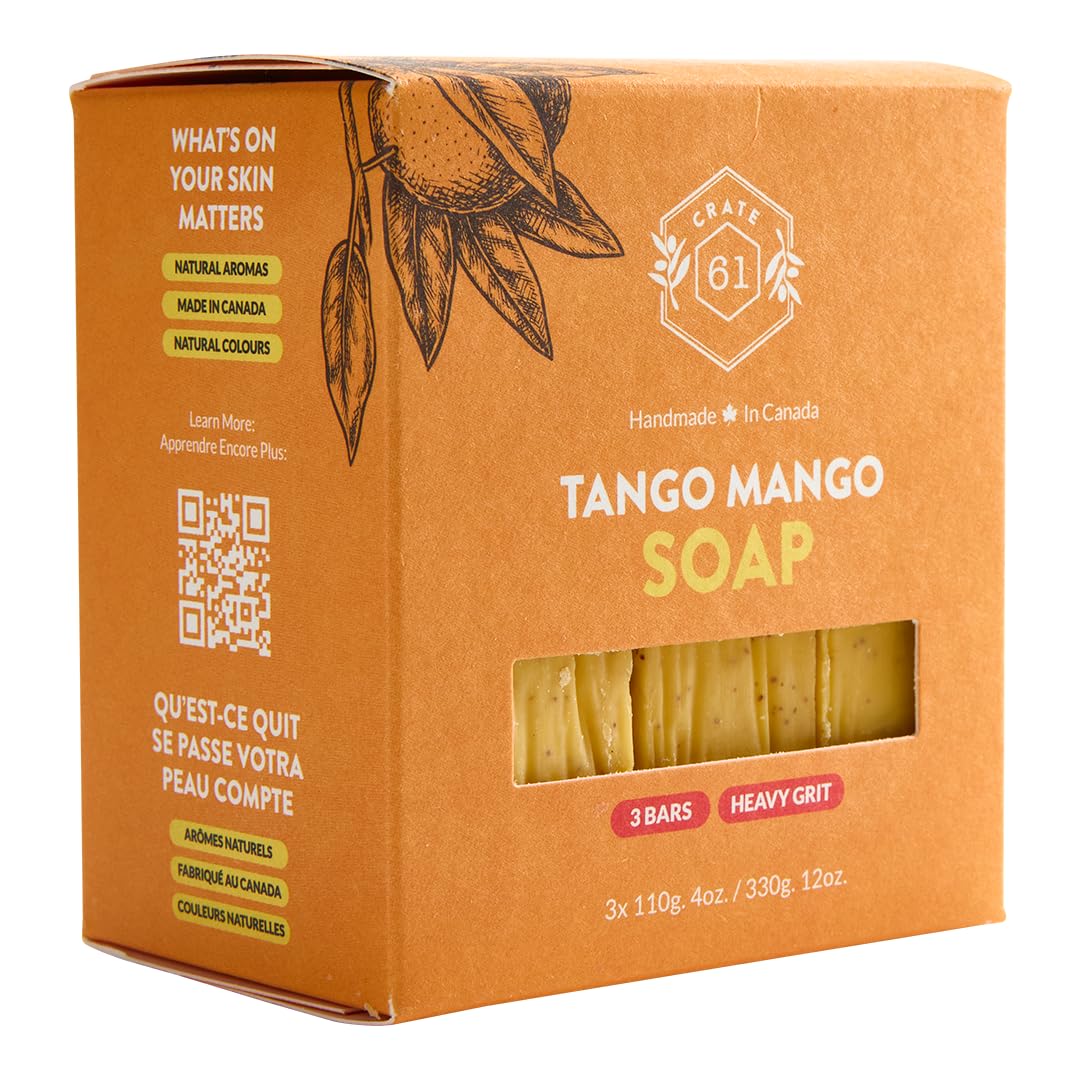 Crate 61 Organics mango soap cold process preserves natural nutrients and gentle cleansing