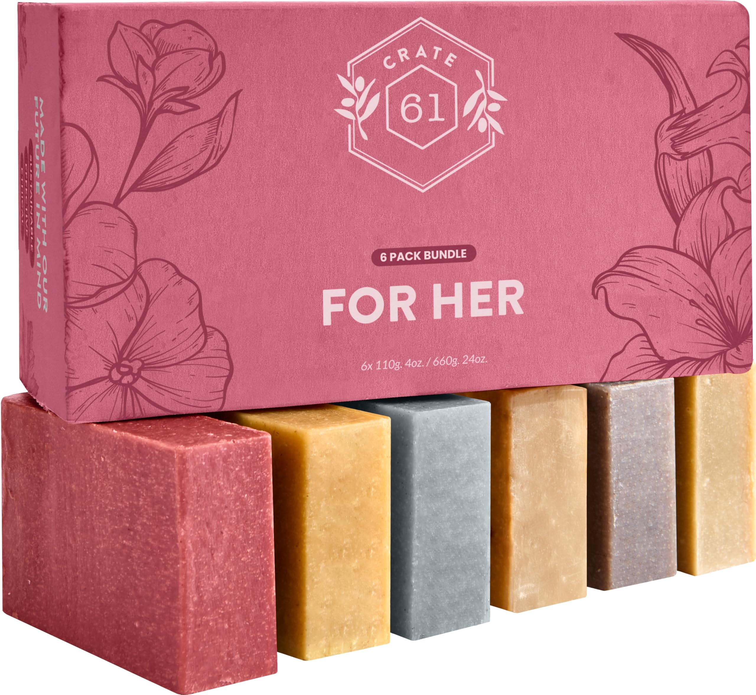 Crate 61 Organics natural soap bars in Canada sustainably packaged