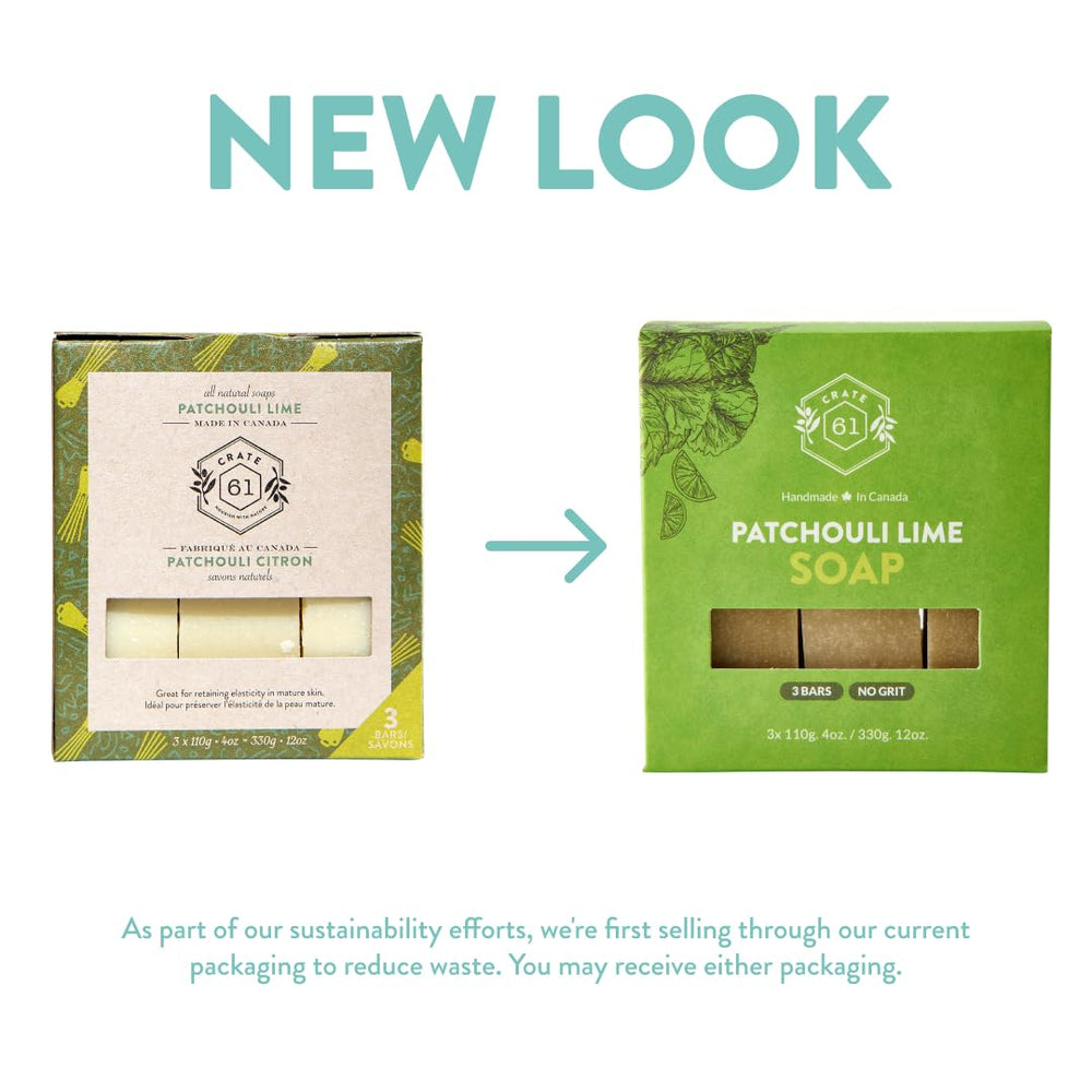 Crate 61 Organics unisex patchouli lime scent for all skin types