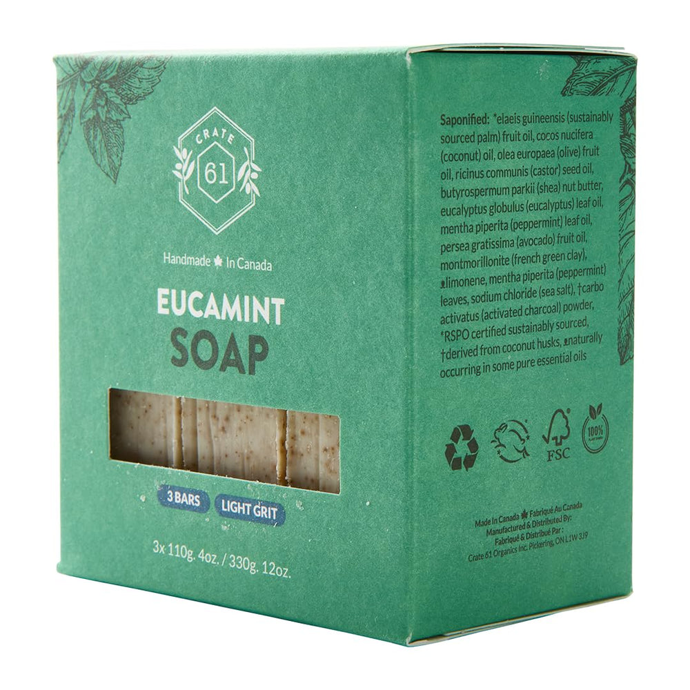 Crate 61 Organics Eucamint gift pack ready for gifting.