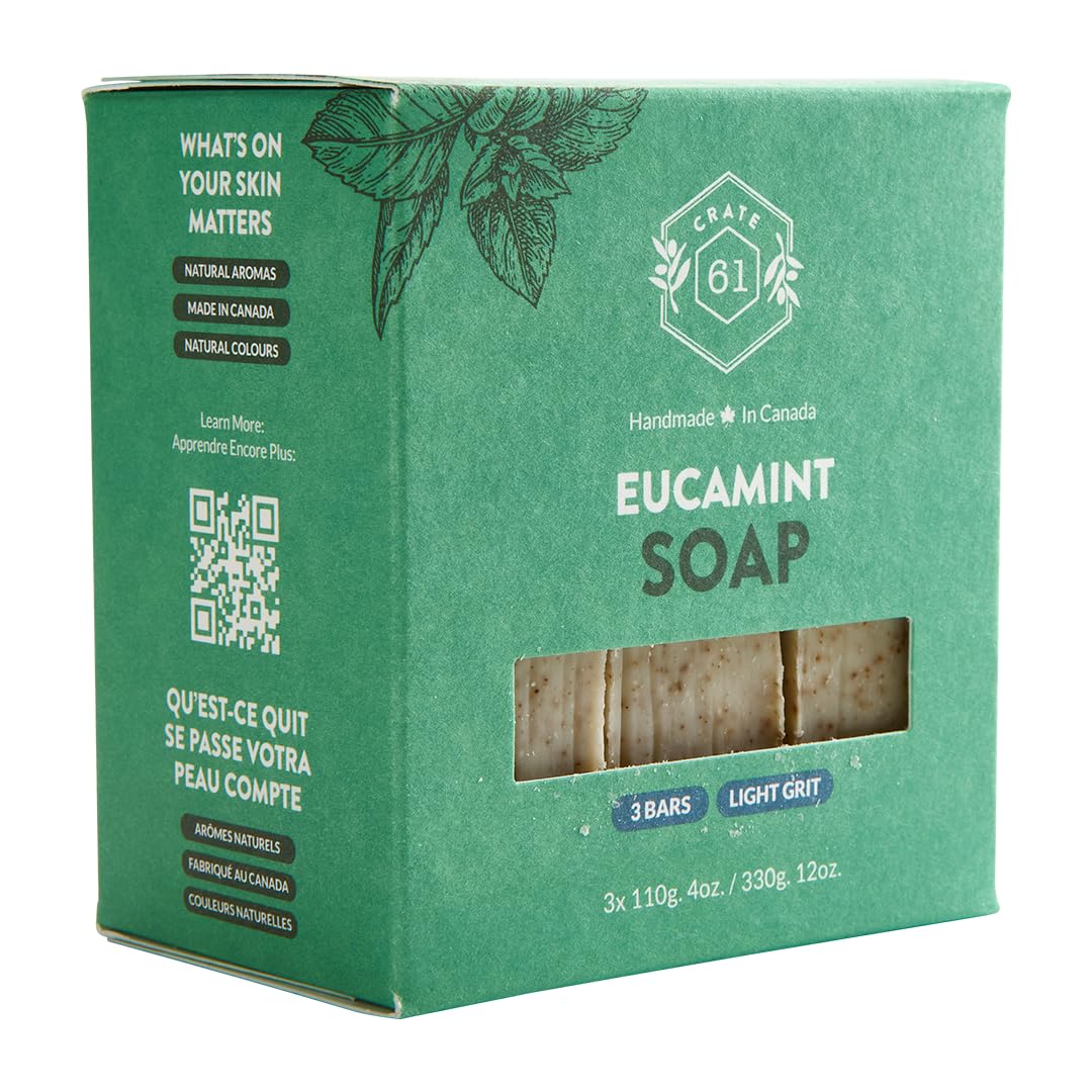 Crate 61 Organics Eucamint kaolin clay provides gentle cleansing.