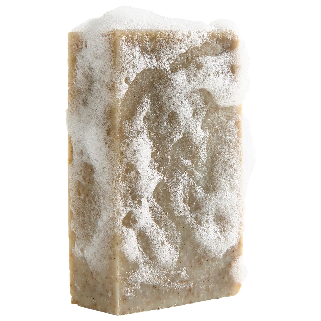 Crate 61 Organics Eucamint creamy foam in use.