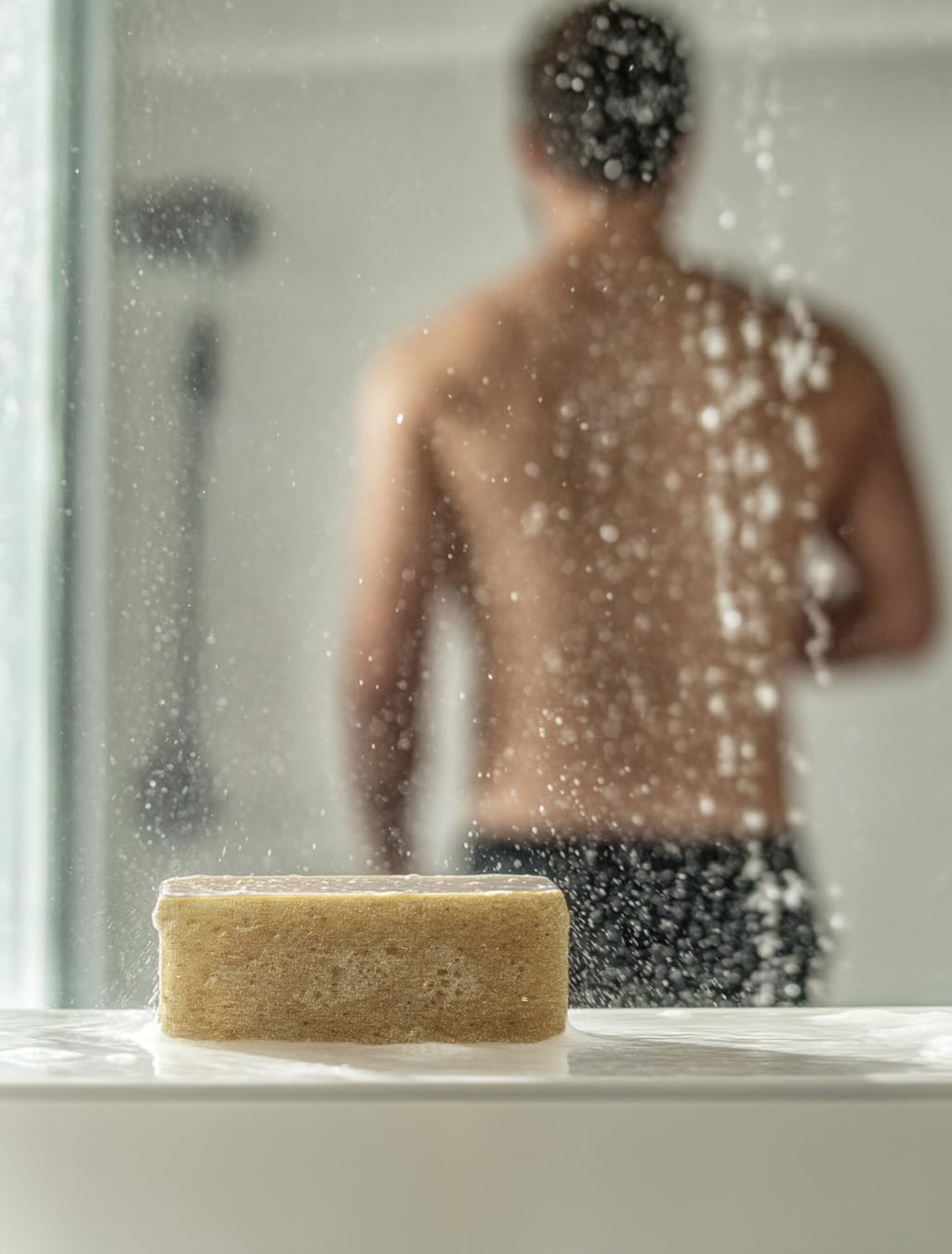 Crate 61 Organics Eucamint soap lathering during daily use.