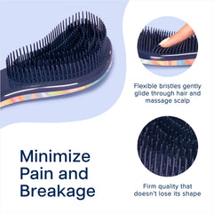 Crave Naturals Glide Thru Detangler Brush kid-friendly design supports gentle brushing on sensitive scalps.