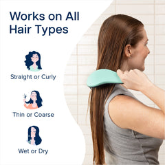 Crave Naturals Glide Thru detangler brush kids-friendly design supports gentle brushing for kids.