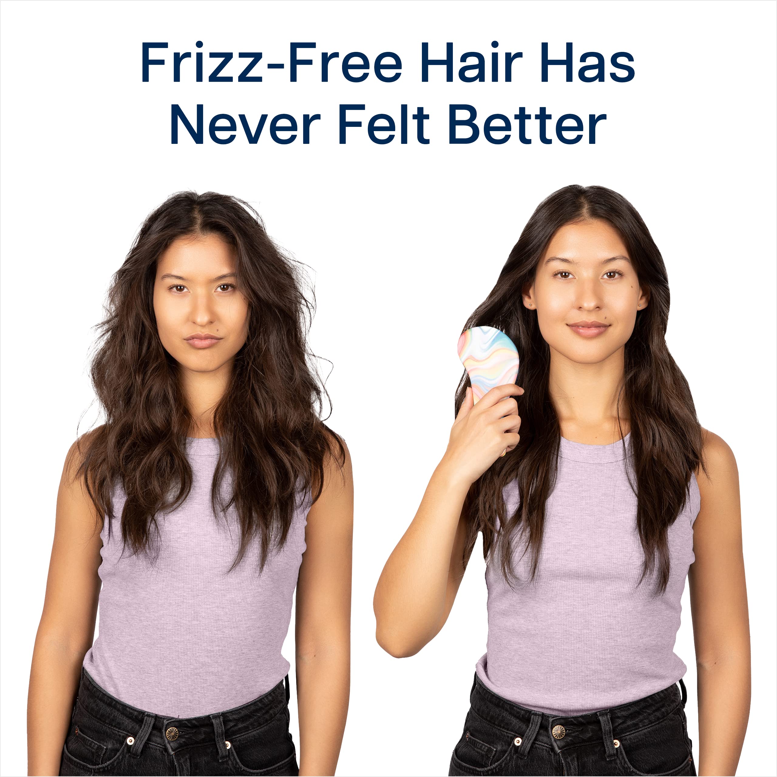 Crave Naturals Glide Thru Detangler Brush compact design for school, gym, or trips.