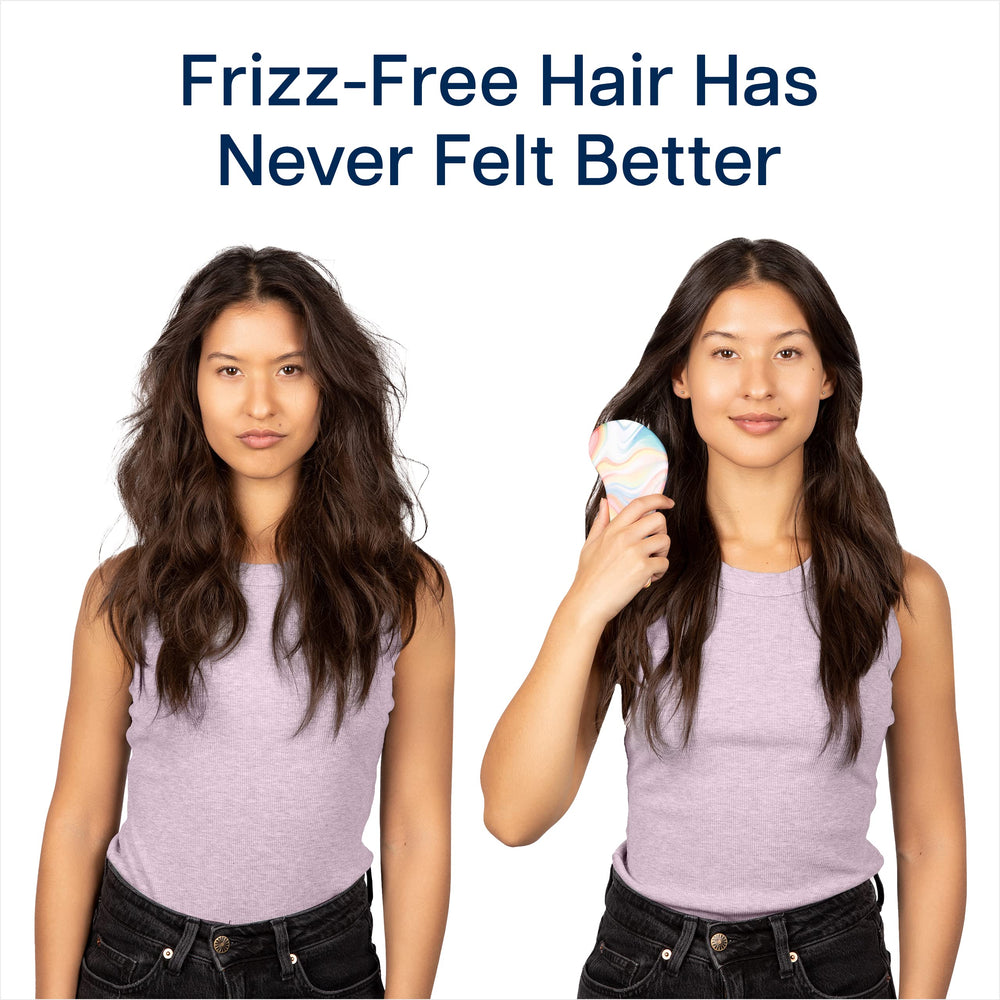 Crave Naturals Glide Thru Detangler Brush compact design for school, gym, or trips.