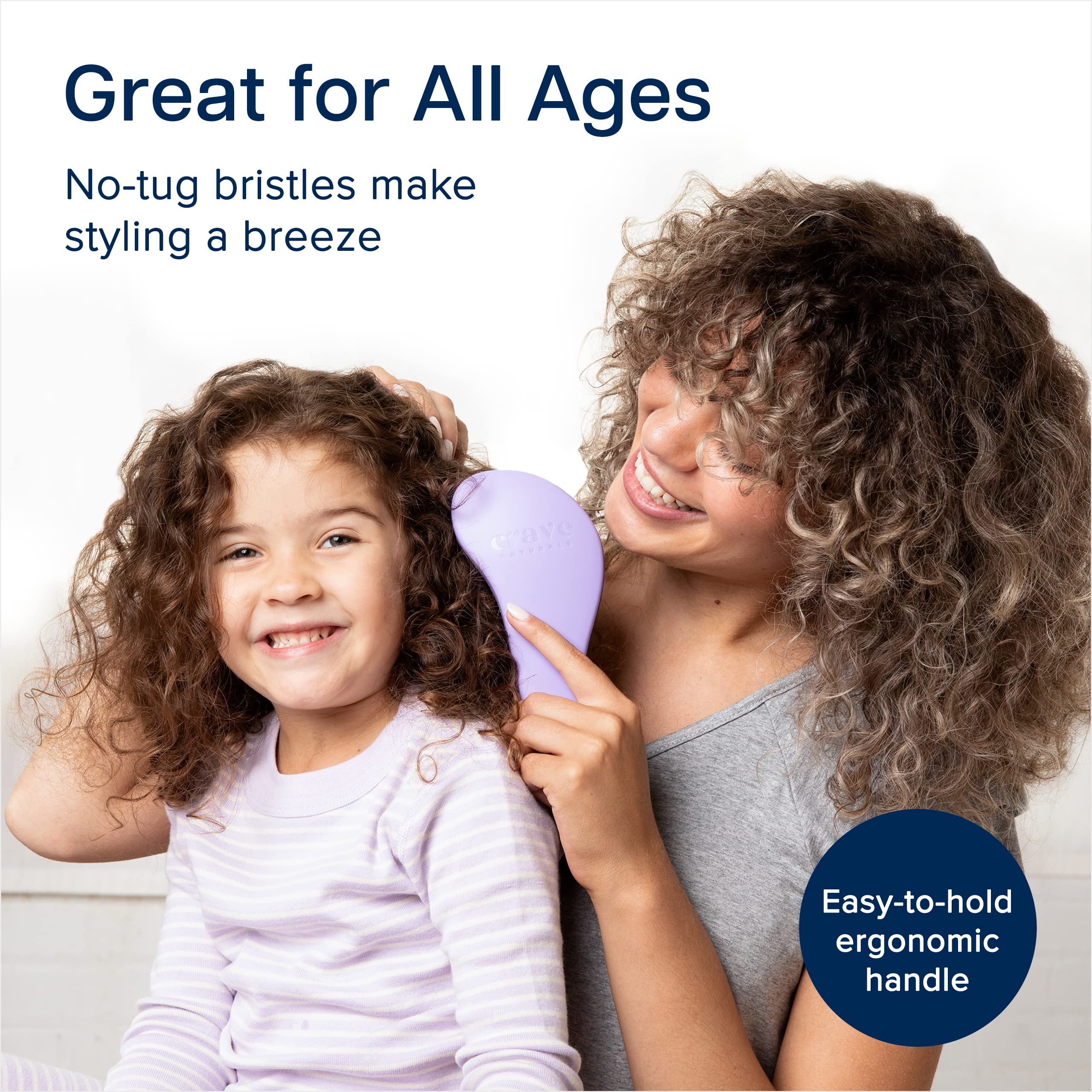 Crave Naturals Glide Thru for dry hair soft bristles ease tangles.