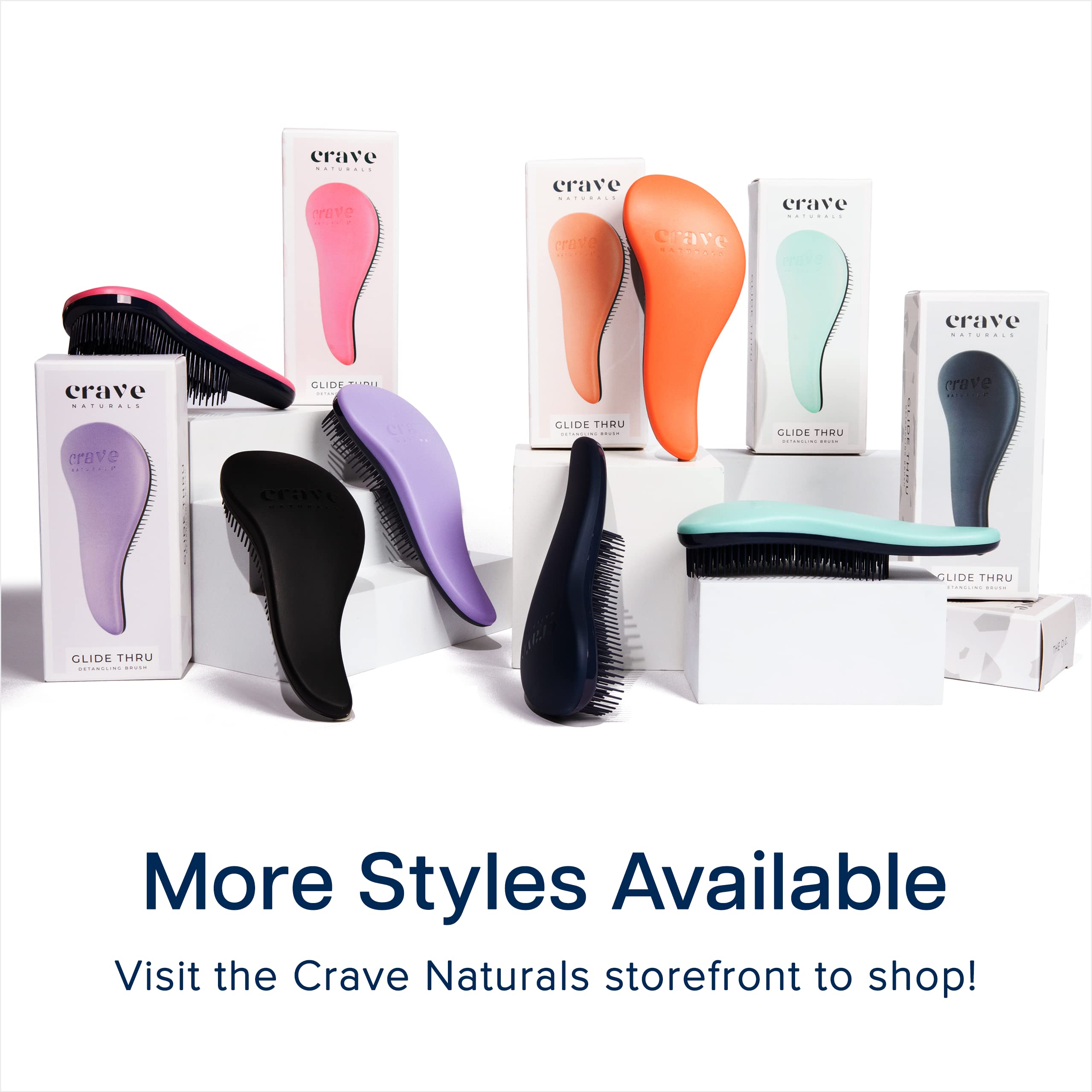 Crave Naturals Glide Thru travel-ready brush fits in gym bag.